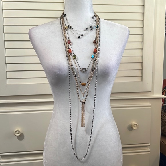 Collection of 6 Fashion Statement or Bohemian Necklaces! - Picture 3 of 17